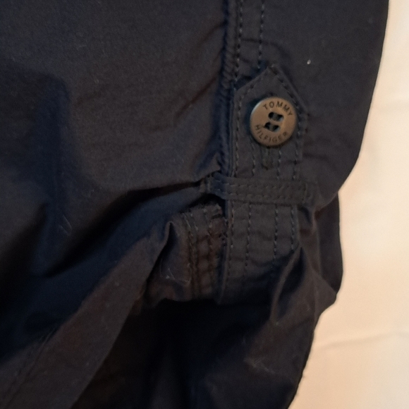 NEW Tommy Hilfiger Women's Utility Black Shorts Drawstring Waist Stretchy 2XL - Picture 2 of 13